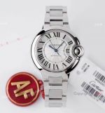 (AF Factory) Super Clone Cartier Ballon Bleu 33mm Swiss 076 Watch Stainless Steel Automatic